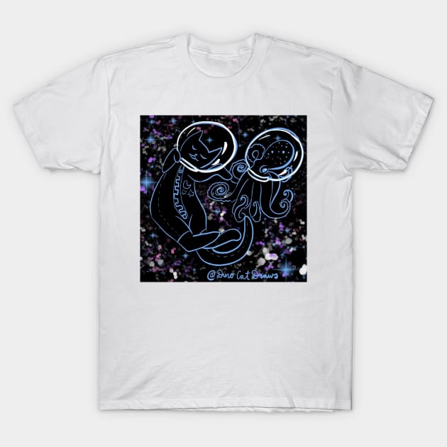 Space Friends T-Shirt by DinoCatDraws